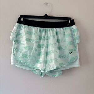 Nike Women's Light Green Athletic Shorts